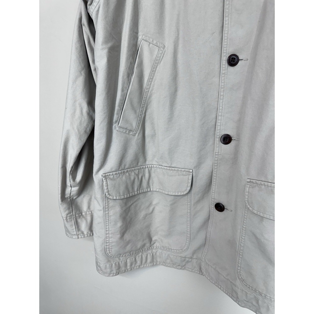 PLUS SIZE LL Bean Jacket 2XL TALL Field Coat Barn Chore‎ Canvas Corduroy Collar - Picture 7 of 16